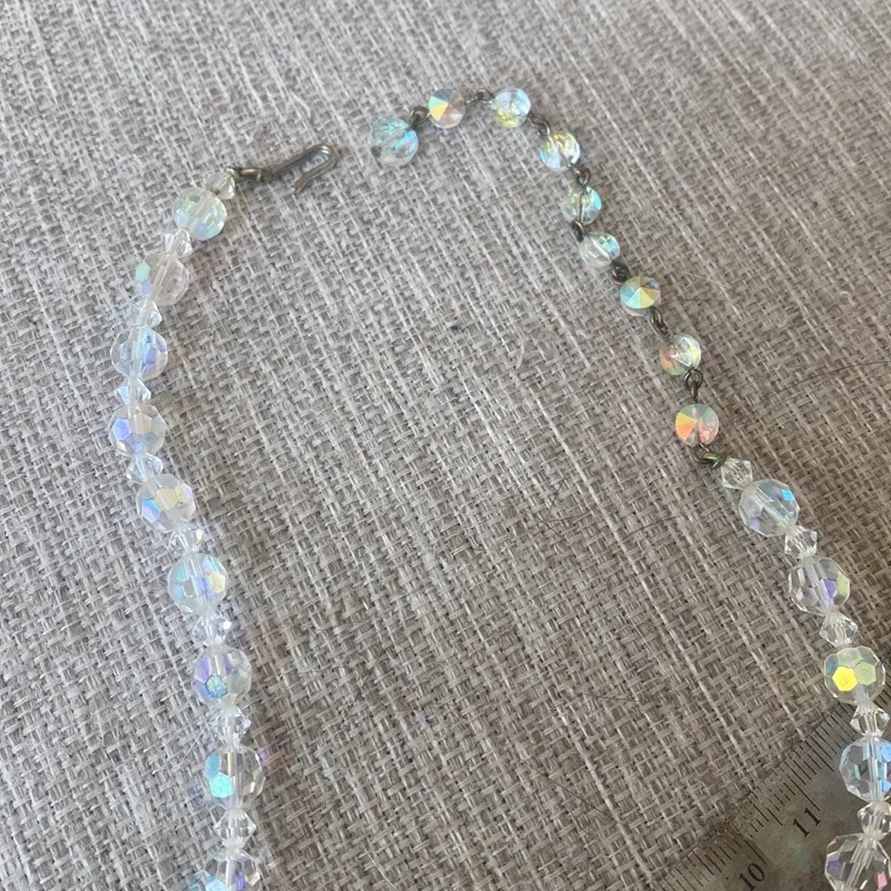 Magical Vintage Glass Crystal Beaded Necklace - Picture 7 of 7